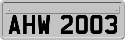 AHW2003