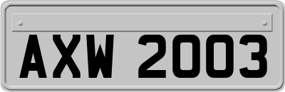 AXW2003
