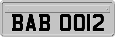 BAB0012