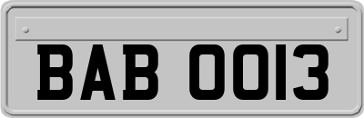 BAB0013