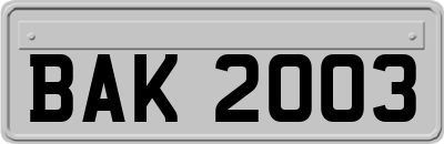 BAK2003