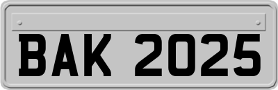 BAK2025