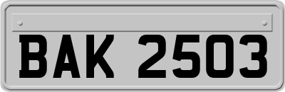 BAK2503