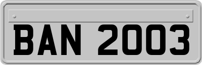BAN2003