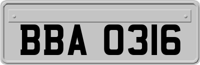 BBA0316
