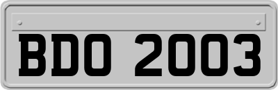 BDO2003