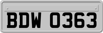 BDW0363