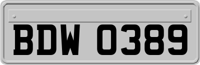 BDW0389