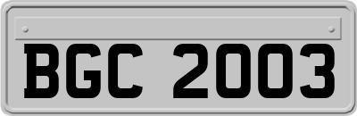 BGC2003