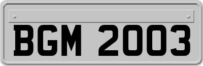 BGM2003