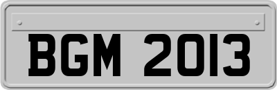 BGM2013