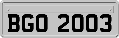 BGO2003
