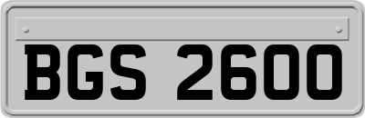 BGS2600