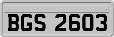 BGS2603