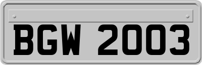 BGW2003