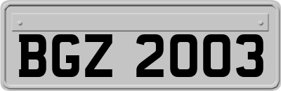 BGZ2003