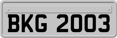 BKG2003