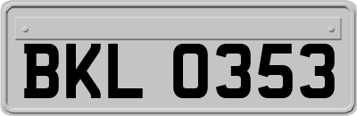 BKL0353