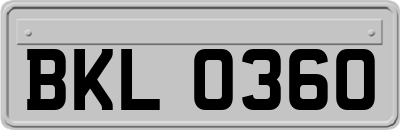 BKL0360