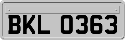 BKL0363