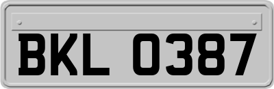 BKL0387