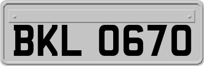 BKL0670