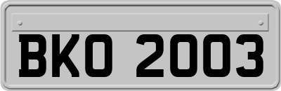 BKO2003