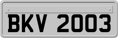 BKV2003