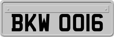 BKW0016