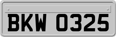 BKW0325