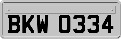 BKW0334