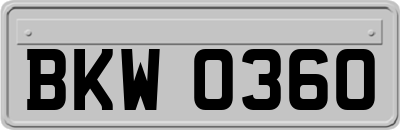 BKW0360
