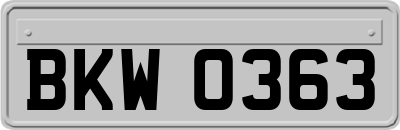 BKW0363