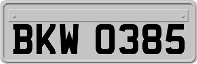 BKW0385