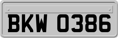 BKW0386