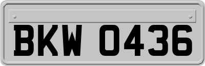 BKW0436