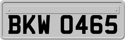 BKW0465