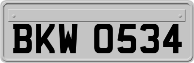 BKW0534