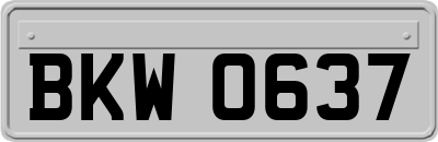 BKW0637