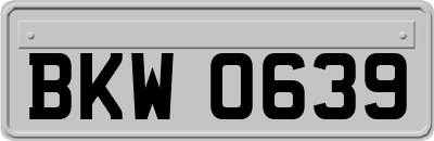 BKW0639