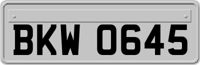 BKW0645