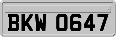 BKW0647