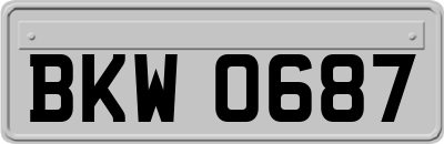 BKW0687