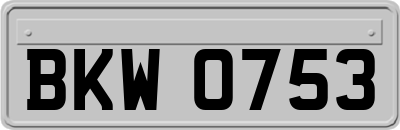 BKW0753