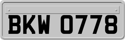 BKW0778