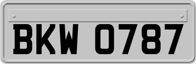 BKW0787