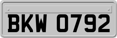 BKW0792