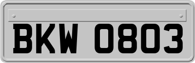 BKW0803