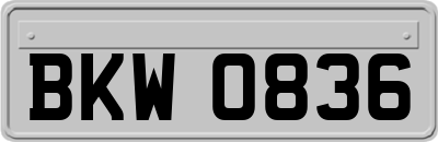 BKW0836
