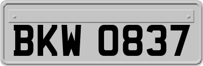 BKW0837